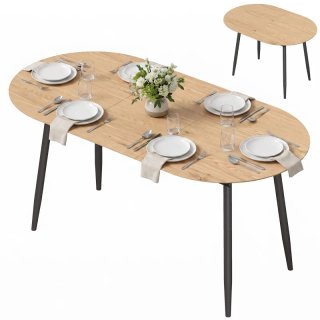 Mesa de Comedor Extensible Ovalada