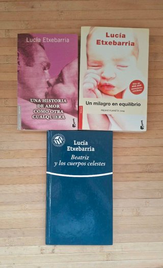 Lote 3 libros Lucía Etxebarria (Premio Nadal y Pla