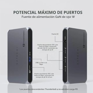 Satechi Docking Station 6 en 1 Slim Hub Pro