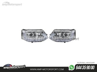 FAROS DELANTEROS LUZ DIURNA LED REAL DRL PARA VOLKSWAGEN TRANSPORTER T5 2010-2015