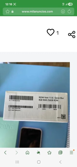 Xiaomi Redmi Note 15 5G 256GB Azul