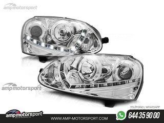 FAROS DELANTEROS LUZ DIURNA LED PARA VOLKSWAGEN GOLF 5 2003-2008