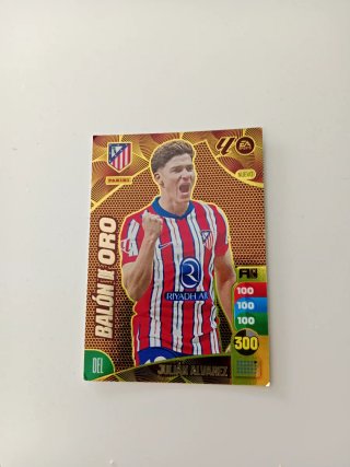 Carta Panini Julián Álvarez Pallone d'Oro