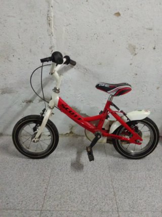 Bicicleta Infantil Scott Rossa e Bianca