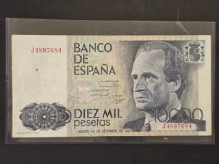 Biglietto da 10.000 Pesetas 1985 Banco de España