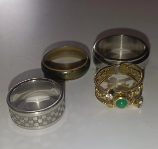 Lote de 4 anillos variados