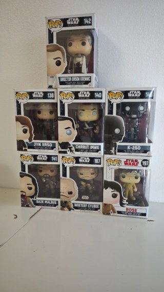 Set di 7 Figure Funko Pop di Star Wars