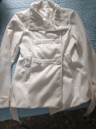 Chaqueta de vestir blanca