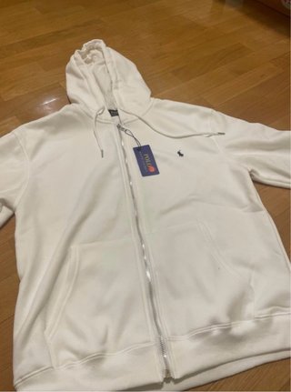 Sudadera con Capucha Polo Ralph Lauren Blanca
