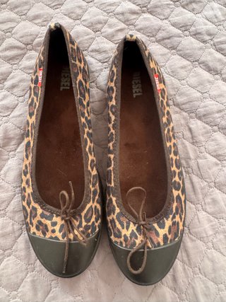 Bailarinas Diesel Estampado Animal Talla 39