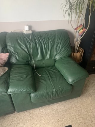 Poltrone in pelle verde