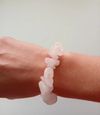 Pulsera de Cuarzo Rosa