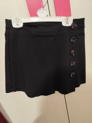 Falda pantalón negra