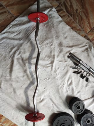 Barra Z de 124 cm para pesas