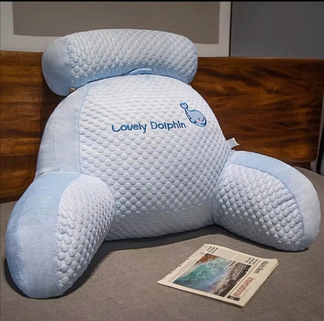 Almohada de lectura con reposabrazos