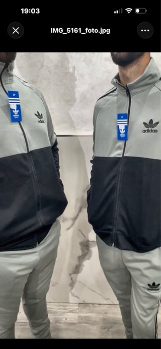 Chándal adidas Gris y Negro