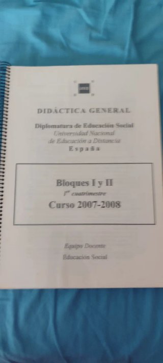 Apuntes Uned Didáctica general. Educación social