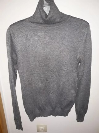 Jersey de Cuello Alto Gris Talla M