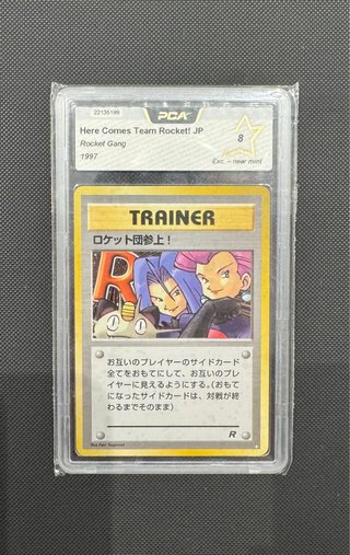 Carta Pokémon vintage Here Comes Team Rocket PCA 8
