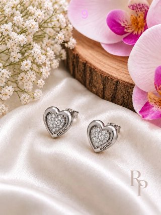 Pendientes Guess Corazón de Acero
