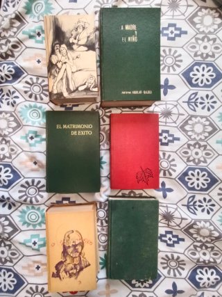 Lote 6 Libros Antiguos (Salud, Familia y Religión)