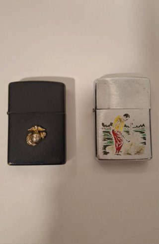 Set di 2 accendini Zippo antichi