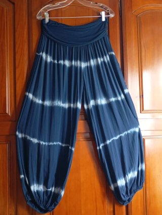 Pantalón Estilo Boho Azul