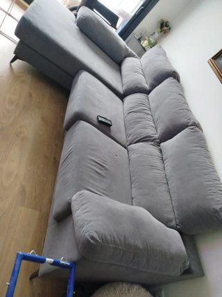 Sofá Chaise Longue Gris