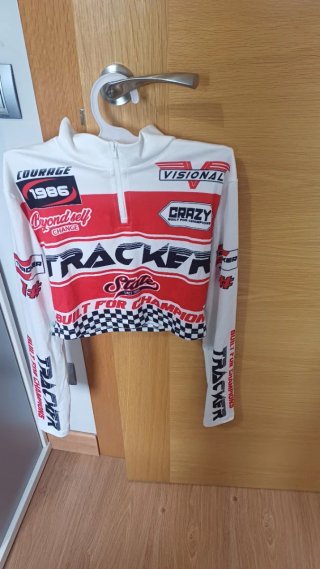 Camiseta Crop Manga Larga Racing