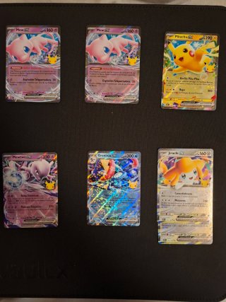 Lote de 6 Cartas Pokémon EX 30 aniversario