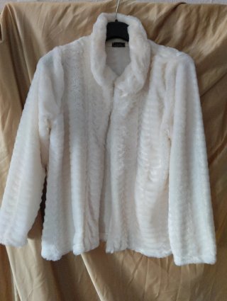 Chaqueta corta de pelo fino especial Navidad