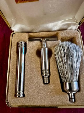 Set da barba da viaggio vintage JEUSEN