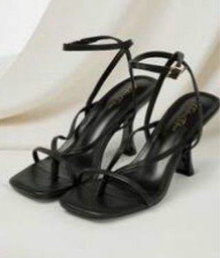 Sandalias de tacón negras