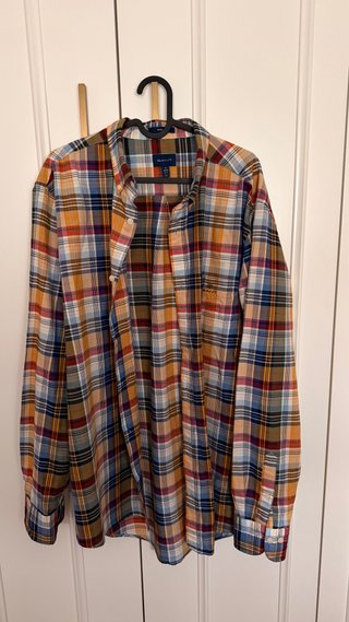 Camisa de cuadros Gant Talla XL pequeña