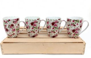 Set de 4 mug de Porcelana Inglesa