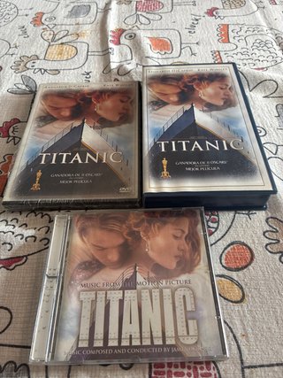 Lote Titanic: VHS, DVD y CD Banda Sonora