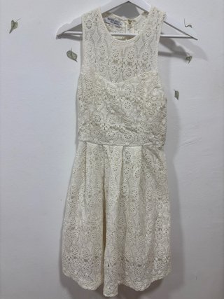 Vestido de encaje blanco Suiteblanco talla XS