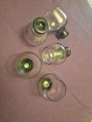 Set 4 +1 copas cristal