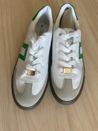 Zapatillas Mujer Blancas y Verdes