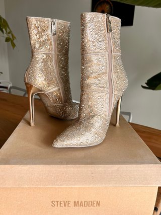 Stivaletti Steve Madden oro rosa tg 38