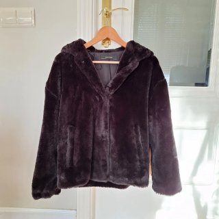 Chaqueta de Pelo Sintético Zara Basic