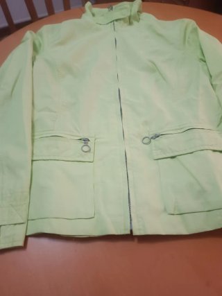 Chaqueta de mujer verde limon