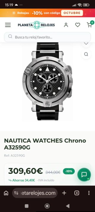 Reloj Nautica Chrono A32590G