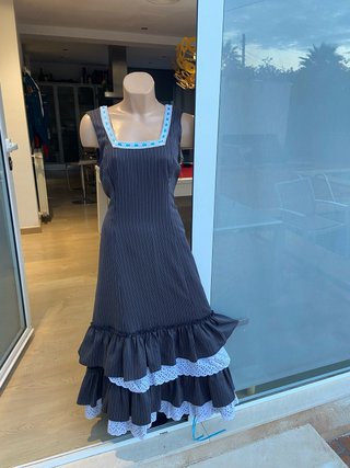 539 Traje de gitana negro con volantes 46 XL