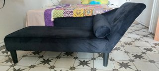 Diván Negro de Terciopelo