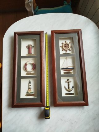 Set de 2 Cuadros Decorativos Marinos