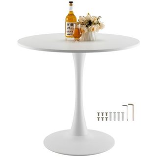 Round Dining Table, 31.5 in Wood Table for 2-4 Per