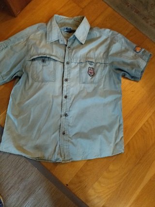 Camisa de hombre verde