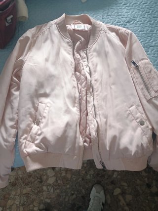 Chaqueta Bomber Fina Rosa