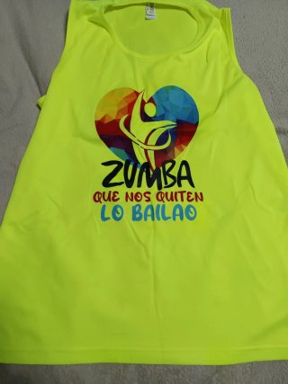Camiseta Zumba Amarilla